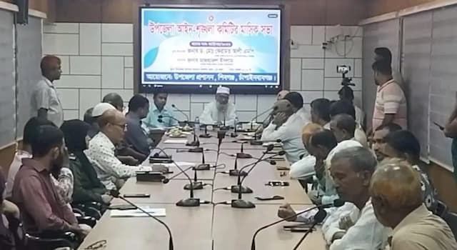 শিবগঞ্জে আইন-শৃঙ্খলা কমিটির মাসিক সভা অনুষ্ঠিত হয়েছে