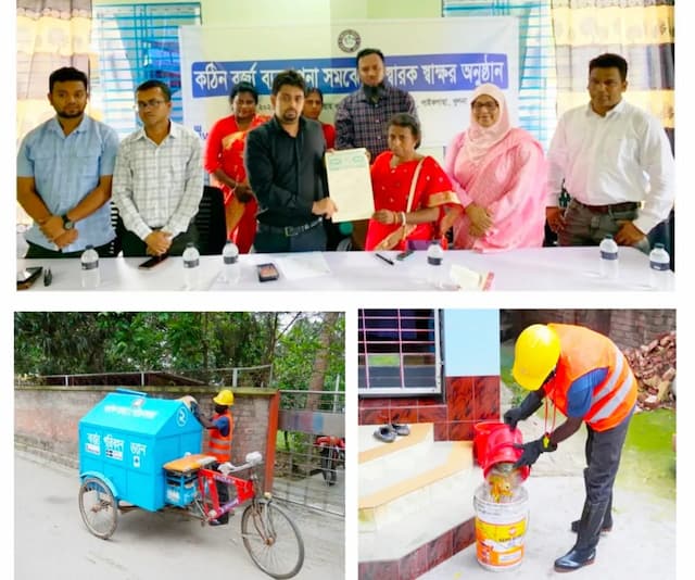 ইউএনও'র তত্ত্বাবধায়নে নব উদ্যোগে এগিয়ে চলছে পাইকগাছা পৌরসভার বর্জ্য ব্যবস্থাপনা সেবা