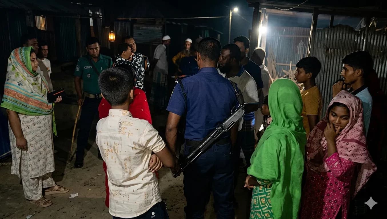 বাল‍্যবিবাহর আসরে  উপজেলা নির্বাহী কর্মকর্তা (ইউএনও) ফারজানা আক্তার।